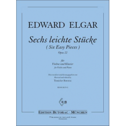 6 leichte Stücke op.22 für Violine und Klavier - Edward Elgar