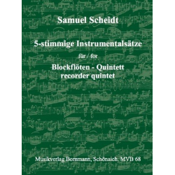 Fünfstimmige Instrumentalsätze - Samuel Scheidt