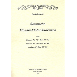 Kadenzen zu den Konzerten KV313-315 - Wolfgang Amadeus Mozart