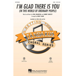 I'm Glad There Is You - Jimmy Dorsey / Arr. Kirby Shaw