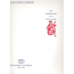 6 Sonatas for the violoncello - Luigi Boccherini