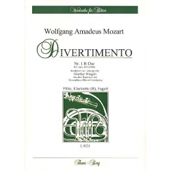 Divertimento B-Dur Nr.1 KVAnh.229 (439b) - Wolfgang Amadeus Mozart