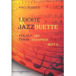 Leichte Jazzduette Band 2: für 2 Saxophone (AT) - Paul Schmitt