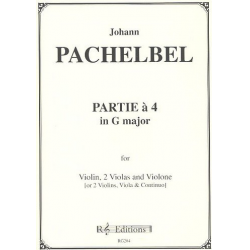 Partie a 4 in G major for - Johann Pachelbel