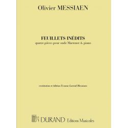Feuillets inédits : pour onde Martenot - Olivier Messiaen