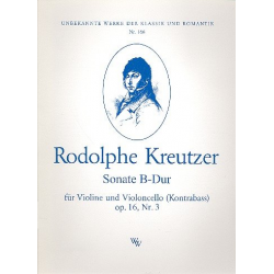 Sonate B-Dur op.16,3 für - Rodolphe Kreutzer