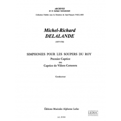 DELALANDE/PAILLARD : CAPRICE N01 (SOUPERS DU ROY) - Michel-Richard Delalande
