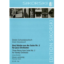3 Stücke aus der Suite Nr.2 für Jazzorchester - Dmitri Shostakovitch / Schostakowitsch