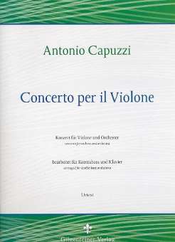 Konzert D-Dur für Violone und Orchester