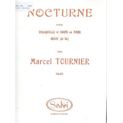 Nocturne op.21 pour violoncelle et harpe - Marcel Tournier