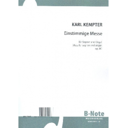 Einstimmige Messe op.80 - Karl Kempter