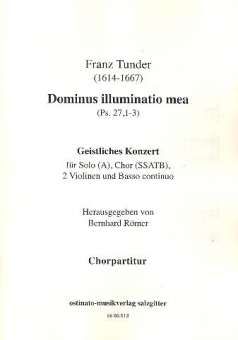 Dominus illuminatio mea für Alt, gem Chor,