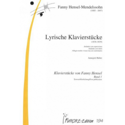 Lyrische Klavierstücke (1836-1839) - Fanny Cecile Mendelssohn (Hensel)
