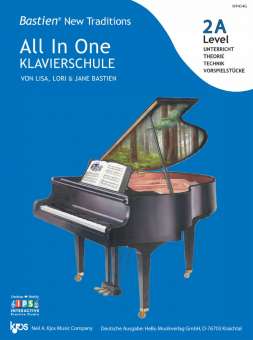 Bastien New Traditions: All In One Klavierschule - Level 2A (Deutsch)