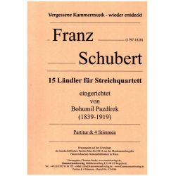 15 Ländler für Streichquartett - Franz Schubert