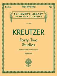 42 Studies Transcribed for the Viola - Rodolphe Kreutzer