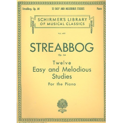 12 Easy and Melodious Studies, Op. 64 (Grade 2) - Ludwig Streabbog