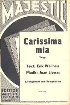 Carissima mia für Salonorchester