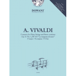 Concerto for flute, strings and Bc F major op.10 no.1  (+CD) - Antonio Vivaldi