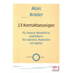 13 Kontaktanzeigen - Alois Bröder
