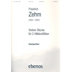 7 Stücke für 2 Altblockflöten - Friedrich Zehm