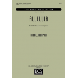Alleluia for mixed chorus a cappella - Randall Thompson