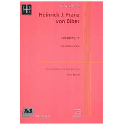 Passacaglia für Violine solo - Heinrich Ignaz Franz von Biber