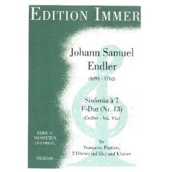 Sinfonia à 7 F-Dur Nr.46 für Trompete, - Johann Samuel Endler
