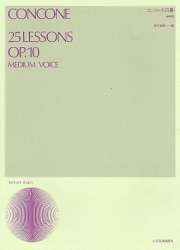 25 Lessons op.10 for medium voice - Giuseppe Concone