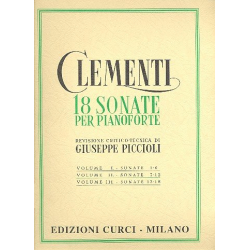18 Sonatas vol.2 (nos.7-12) for piano - Muzio Clementi