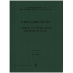 Quintette en fa dièse mineur - Reynaldo Hahn