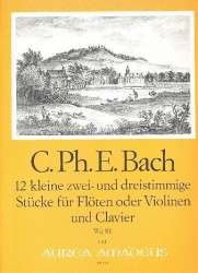 12 kleine zwei- und dreistimmige - Carl Philipp Emanuel Bach