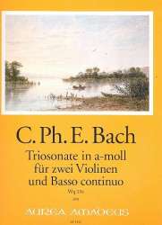 Sonate a-Moll WQ165 - für 2 Violinen und Bc - Carl Philipp Emanuel Bach