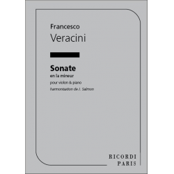 SONATE LA MINEUR POUR VIOLON AVEC - Francesco Maria Veracini