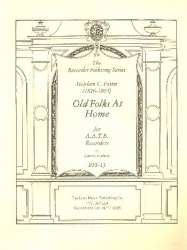 Old Folks at home - Stephen Foster