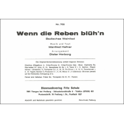 Wenn die Reben blüh'n - Manfred Hefner / Arr. Dieter Herborg