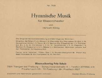 Hymnische Musik - Herbert König