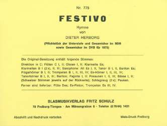 Festivo (Hymne) - Dieter Herborg