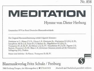 Meditation (Hymne) - Dieter Herborg