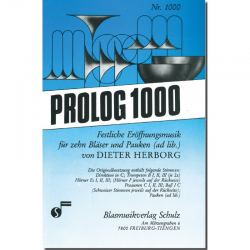Prolog (festliche Eröffnungsmusik f. 10 Bläser, Pauken ad lib.) - Dieter Herborg