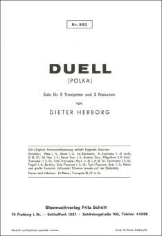 Duell (Solo f. 3 Trompeten und 3 Posaunen mit Orch.-Begleitung)