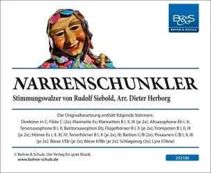 Narrenschunkler - Rudolf Siebold / Arr. Dieter Herborg