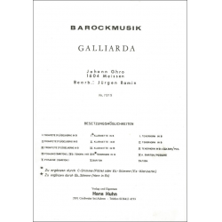Galliarda (ab Quintett) - Johann Ghro / Arr. Jürgen Ramin