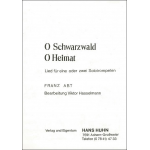O Schwarzwald, o Heimat (Solo f. 1-2 Trompeten) - Franz Abt / Arr. Viktor Hasselmann