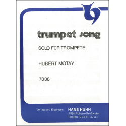 Trumpet Song (Solo f. Trompete) - Hubert Motay