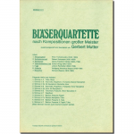 Bläserquartette nach Kompositionen großer Meister - Georg Friedrich Händel (George Frederic Handel) / Arr. Gerbert Mutter