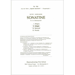 Sonatine für ein Bläserquartett - II. Adagio - Viktor Hasselmann