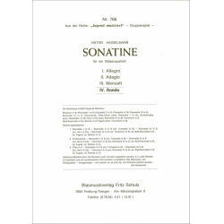 Sonatine für ein Bläserquartett - IV. Menuett - Viktor Hasselmann