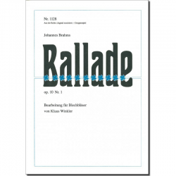 Ballade op. 10 Nr.1 - Johannes Brahms / Arr. Klaus Winkler