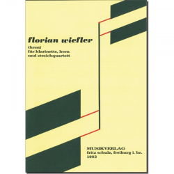 Threni für Klarinette, Horn und Streichquartett - Florian Wiefler